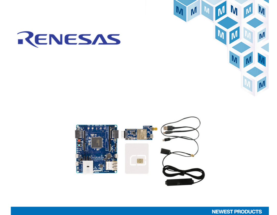 贸泽开售Renesas CK-RX65JDB电子 JDB夺宝电子N云套件 助力智能家居和工业控制应用(图1)